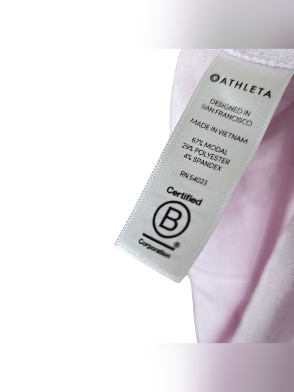 Athleta Pink Scoop Neck Shirt L - Picture 6 of 7